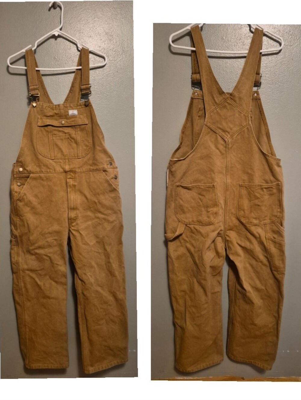 Hisea Camel Color Overalls Heavy Duty 36W/28L